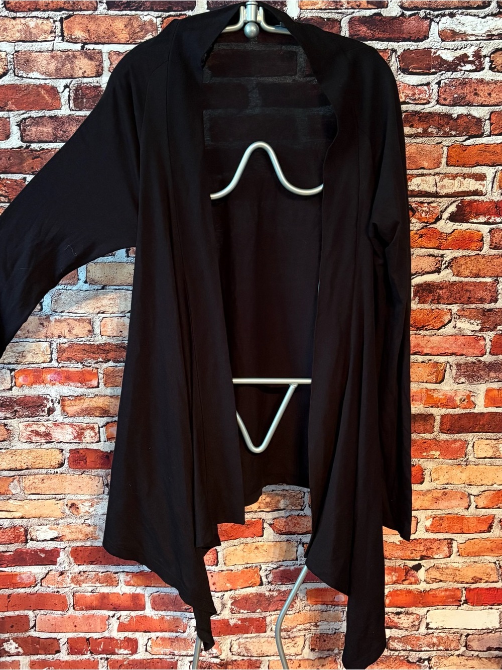 MOCO L.A. eco Women's Black Draped Cardigan Lenzing/Premium Cotton Small